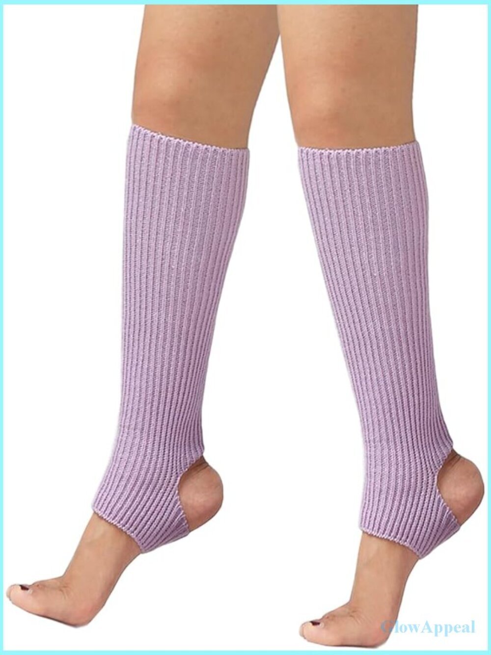 Stirrup Leg Warmers Knee High Knit Ballet Dance Yoga